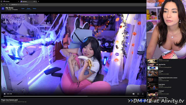 Alinity eats some chips