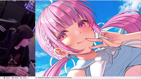 Female Hentai Artist opens a can of Monster