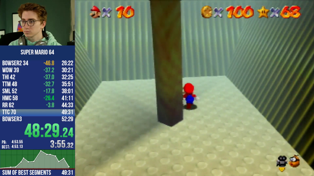 Clint reads an encouraging comment from his chat