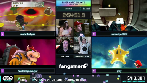 Jhay settling a new Super Mario Galaxy 2 WR at AGDQ