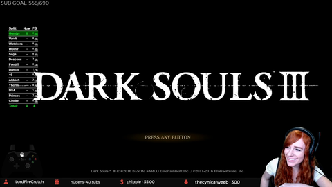 Popular dark souls streamer admits she's a furry!