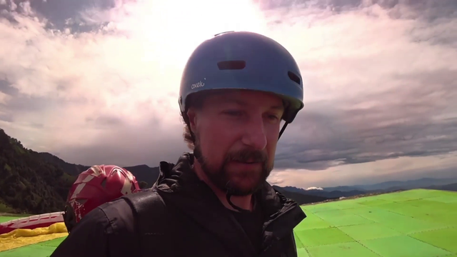 Jay goes parasailing