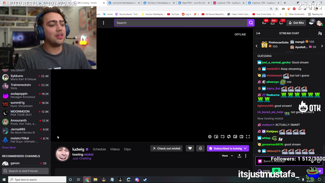 Mizkif gets Rolled by Ludwig