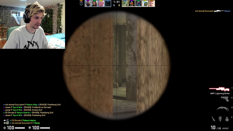 xQc wins in csgo by pure skill.