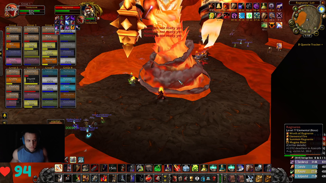 Annie And Gunnar Dies to Ragnaros in Molten Core