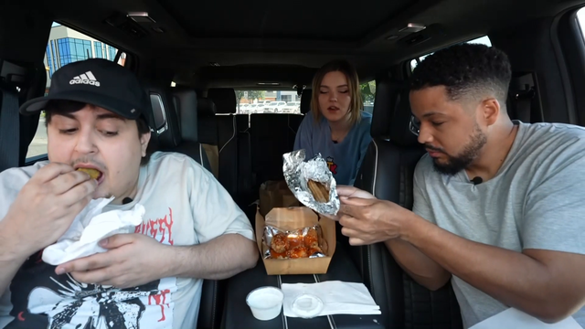 Nick deepthroats a churro.