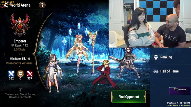 Lacari begs his nurse for more gacha game playtime