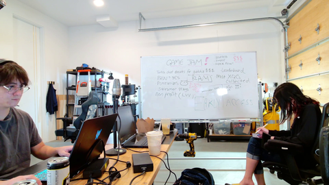 Michael Reeves's drill powered standing desk