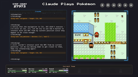 Claude (plays Pokémon) jumps back to Cerulean City,  right when it found its way out after being stuck in it for tens of hours.
