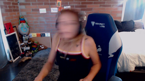 S T I C C girl dances.