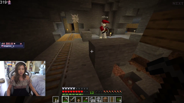 poki and moxy play minecraft