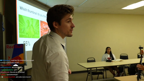 Professor Ludwig gives SU students a great tip on how to improve their thumbnails if they want to grow on YouTube