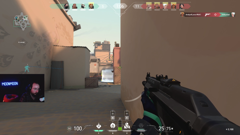 MoonMoon has a classic CSGO experience in Valorant.