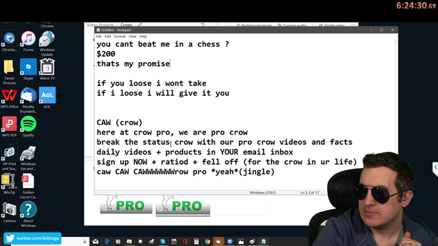 Kit gets scammer to become Pro Crow