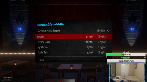 ilooklikelilbil tries Comedy Night for just a few seconds