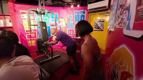 Lacari got SPANKED by a Muscle Girl