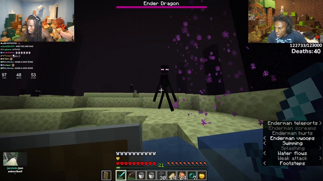 Kai Cenat & Speed Died Again to the Ender Dragon After 98 Hours