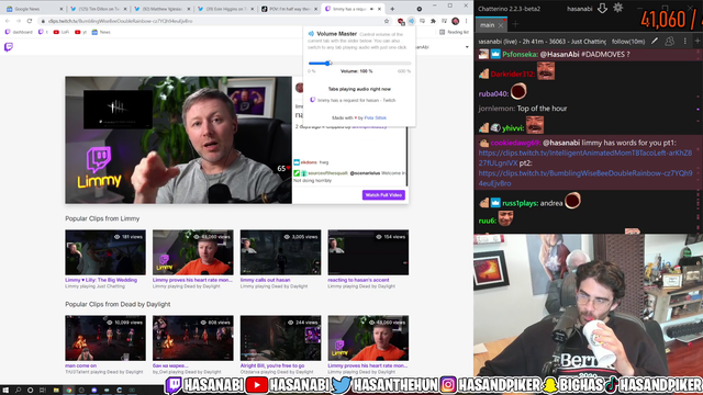 Hasan says what Limmy requests
