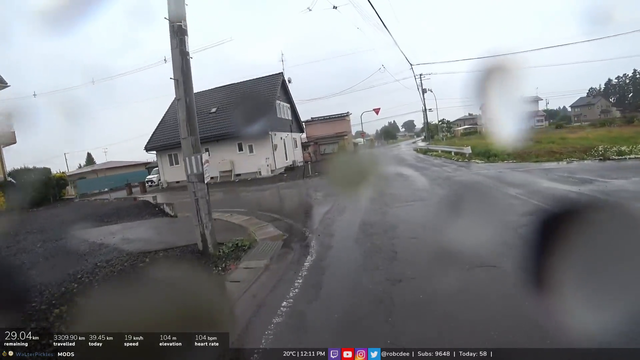 Robcdee finds his theme song while cycling in the rain