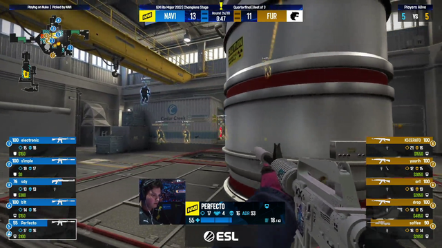 FURIA making comeback against Na'Vi in Rio CS:GO Major