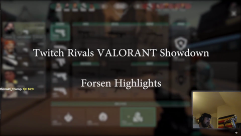 Forsen watches his Twitch Rivals Valorant highlights