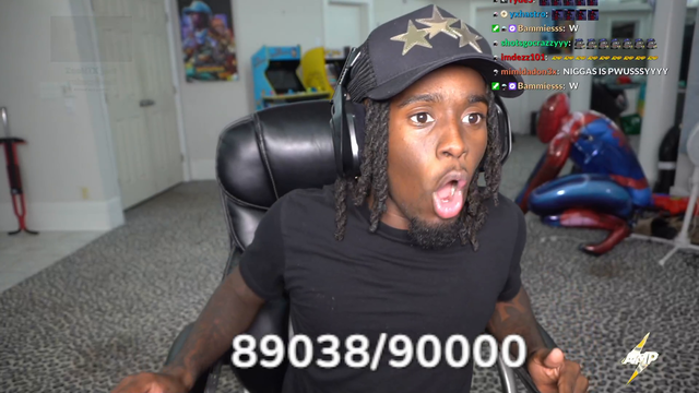 Kai Cenat reaches the highest Hype Train ever at Level 43 with 5k total subs and 33k bits