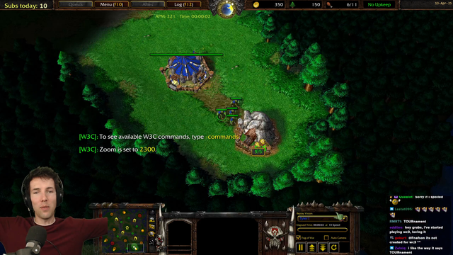 Tyler1 matches against Dendi on WC3 ladder