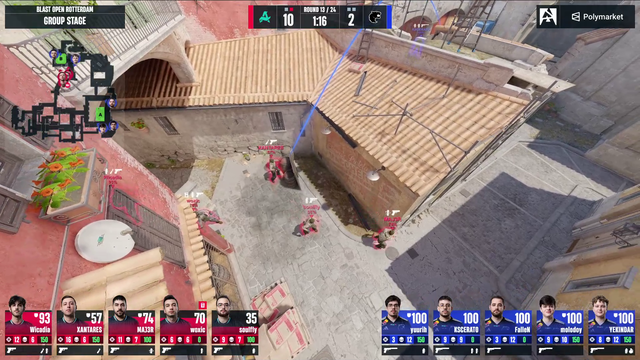 KSCERATO forgets to turn off his aimbot against AURORA