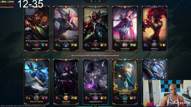 Lacari loses mind after 35 lose streak on league of legends !!!