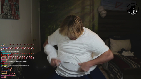 Willard Neffertini attempts to break world record for most shirt rips in 1 minute