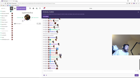 Forsen's bot wins his raffle