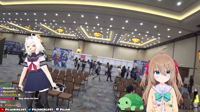 An anime girl, an AI, and an IRL Vtuber go to Weebcon