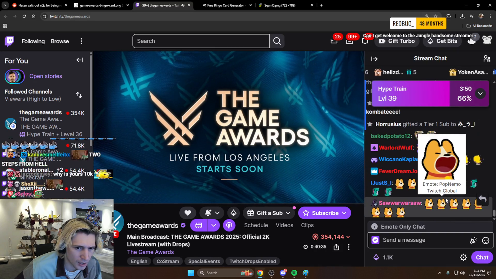 xqc sees a familiar face in the chat