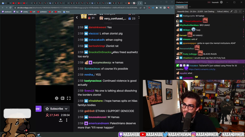 Hasan finds out someone created a fake screenshot, vs the chatter's actual logs