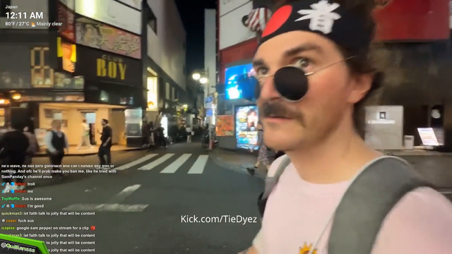Kick streamer Tiedyez gets attacked in the streets of Tokyo by a group of Nigerians