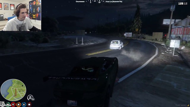 x chases a guy
