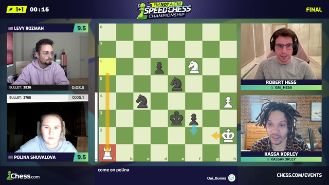 Polina Shuvalova wins IMSCC Finals against GothamChess!