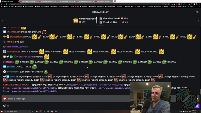 Quin get's banned from League