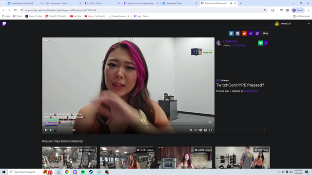 erobb vs extraemily drama started