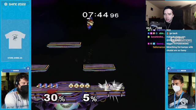 jmook is "a little" favored vs mang0