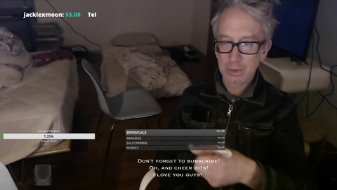 Andy Dick does coke on stream