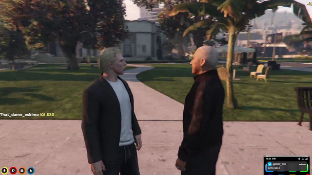Forsen and Greek meet each other in GTA RP