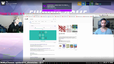 Nymn shows XQC how to win at Tic-Tac-Toe