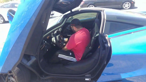 moe getting out of his mclaren