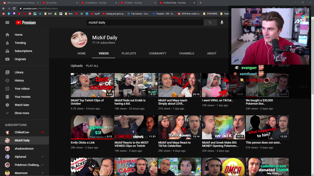One of Mizkif's viewers bought him a first edition Pokemon box