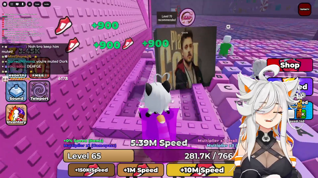 Forsen getting recognized on roblox