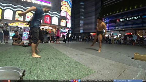 Rob rechallenges Tokyo street Sumo wrestler