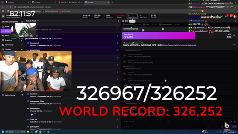 KaiCenat dethrones Ironmouse and is now the #1 all-time most subscribed Twitch streamer