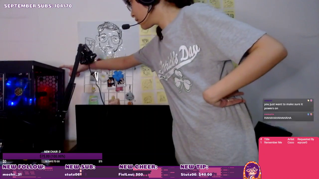 Wholesome streamer turns on self-built pc for the first time