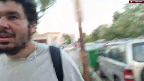 Greekgodx mocks Asian languages after walking past an Asian family